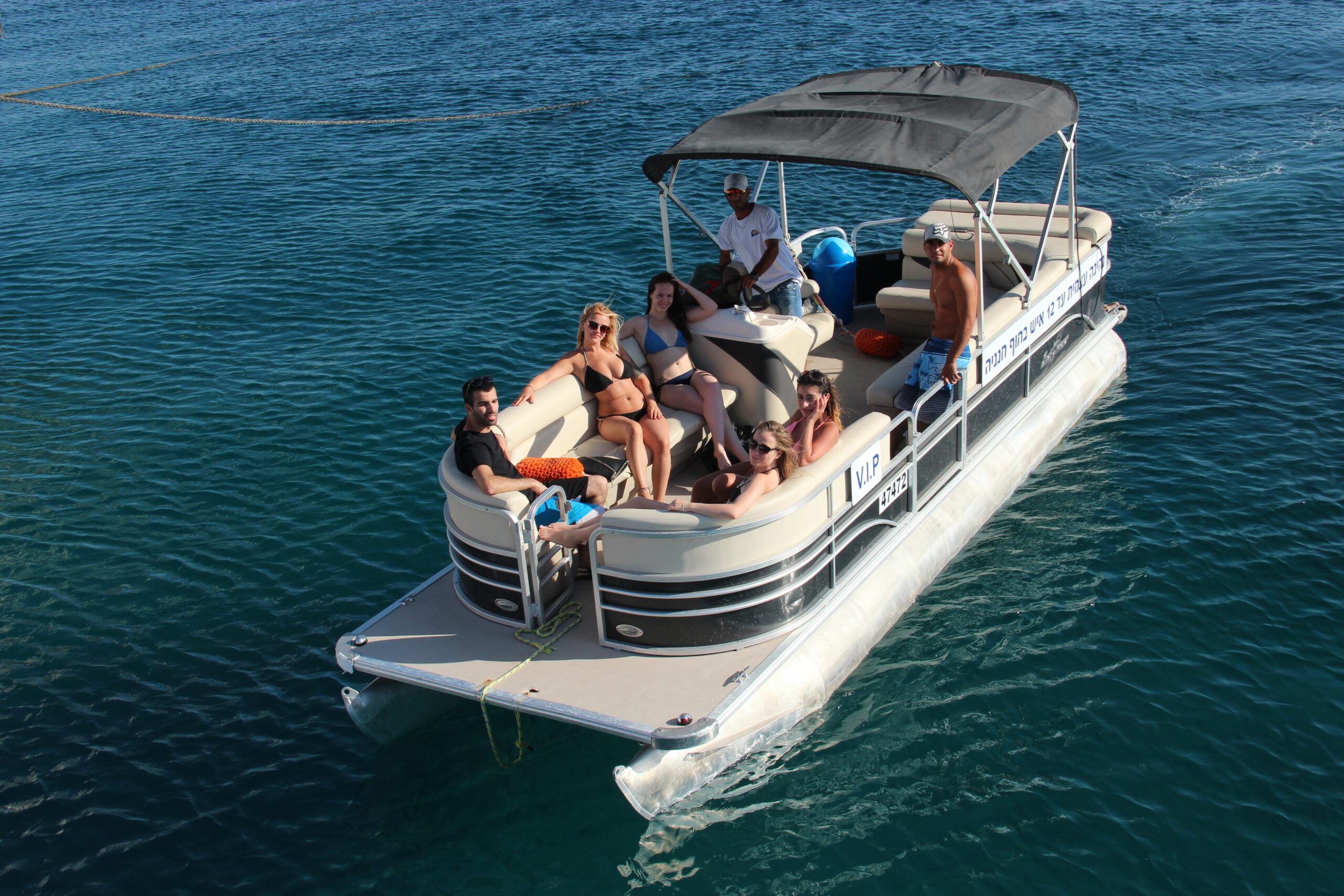 סירת פונטון באילת