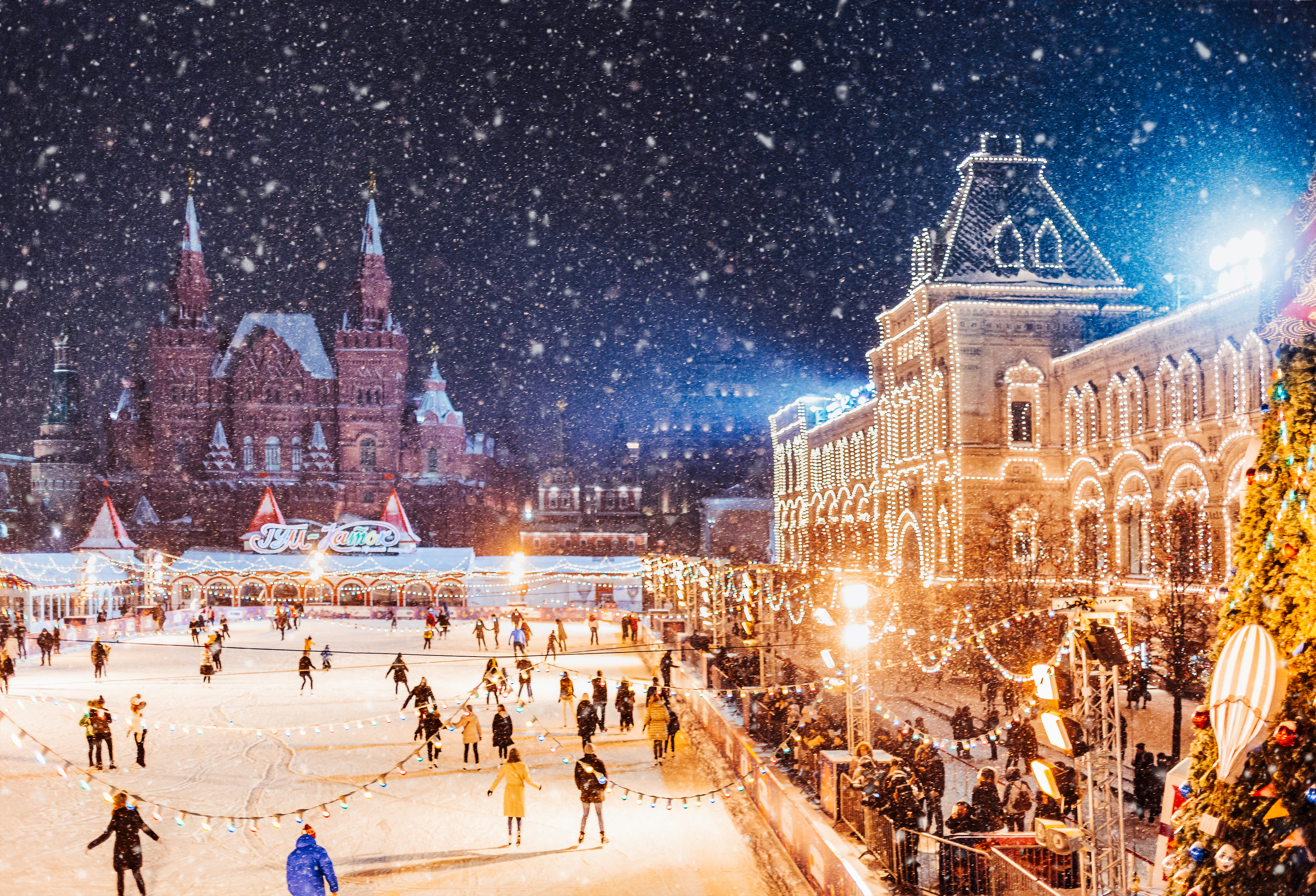 Зимняя Москва панорама