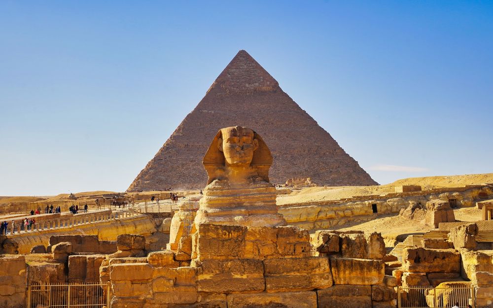 The Sphinx and the Great Pyramid of Giza