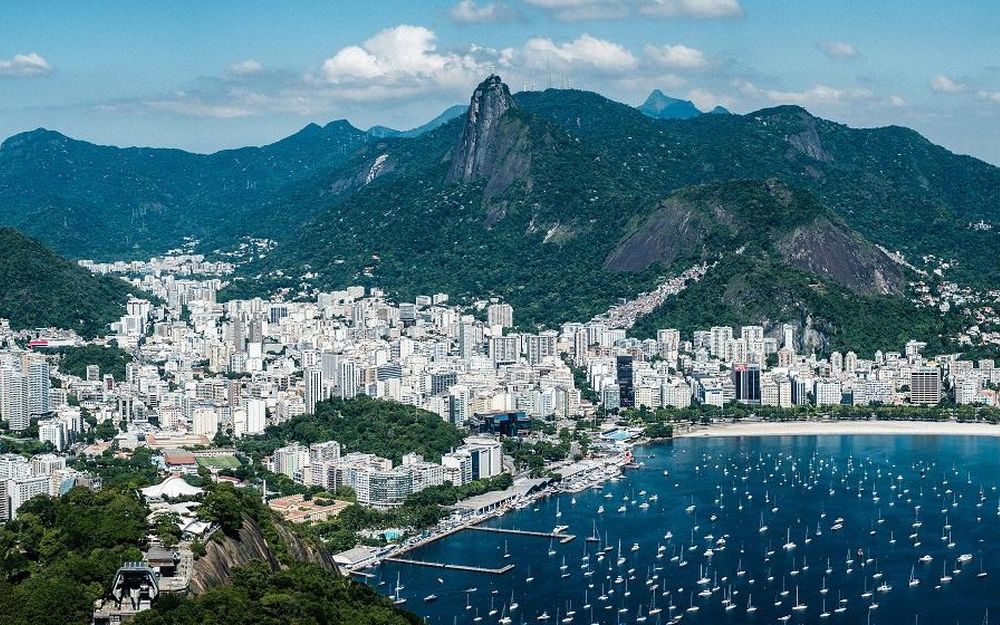 Rio de Janeiro bay with Sugarloaf Mountain