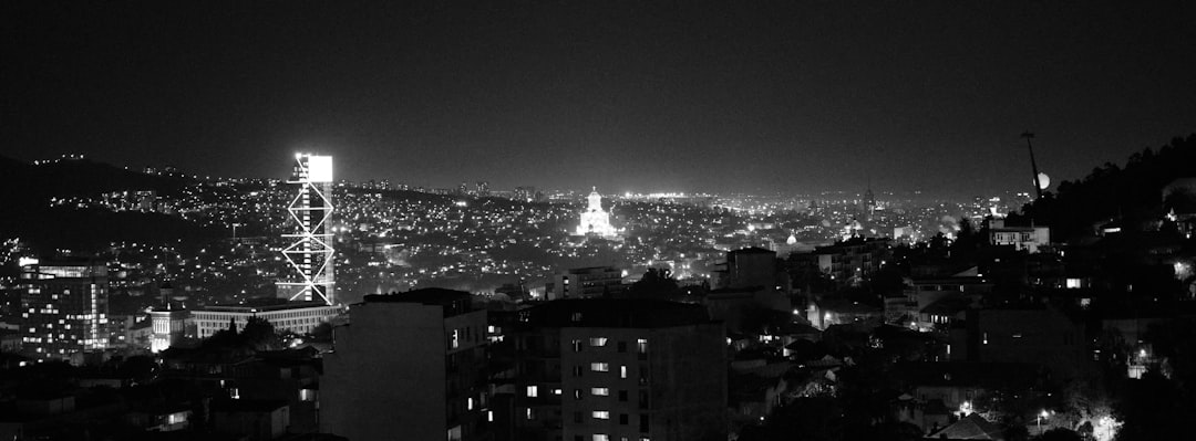 Panoramic view of Tbilisi Old Town with Narikala Fortress and the Mtkvari River