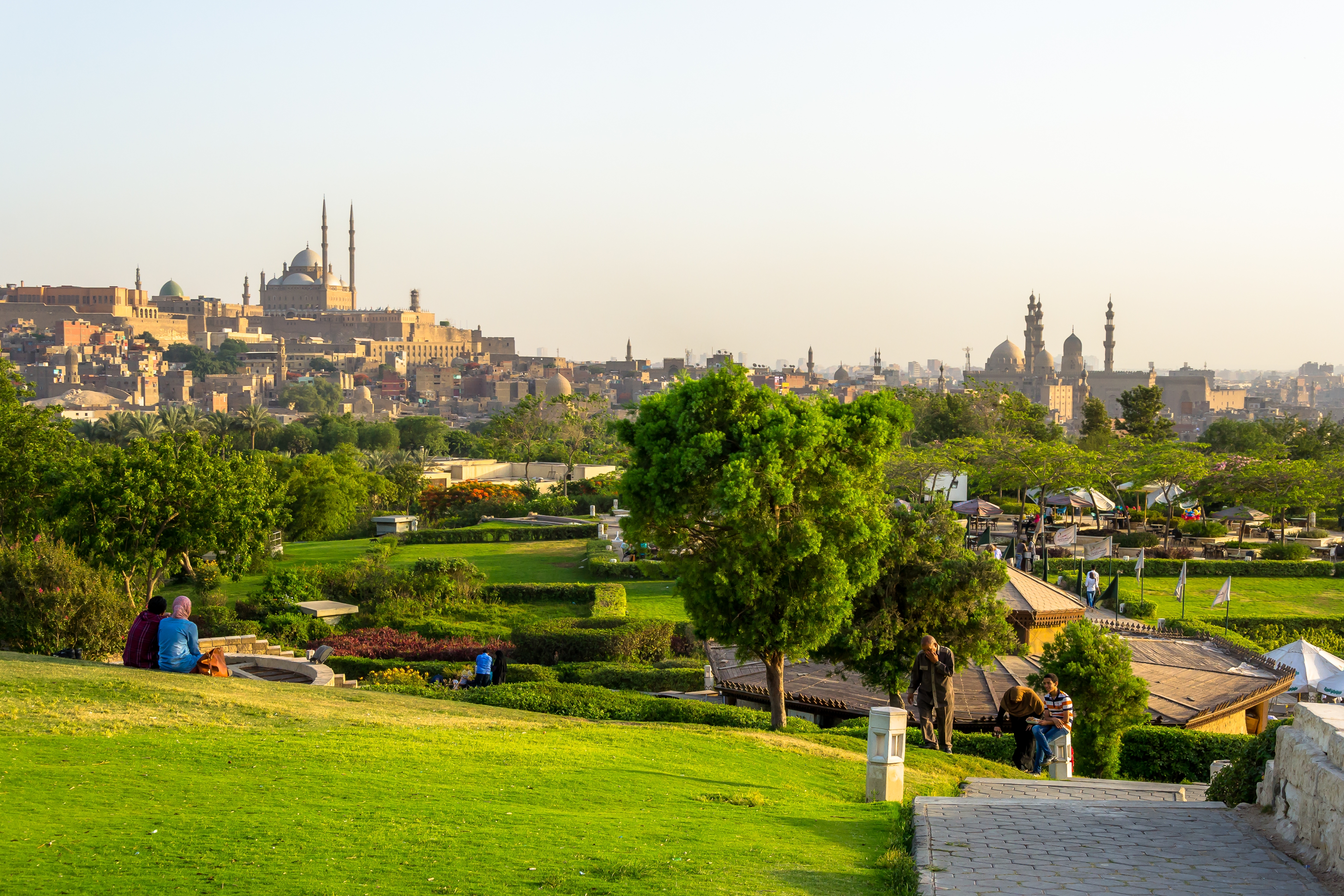 Al-Azhar Park in Zamalek